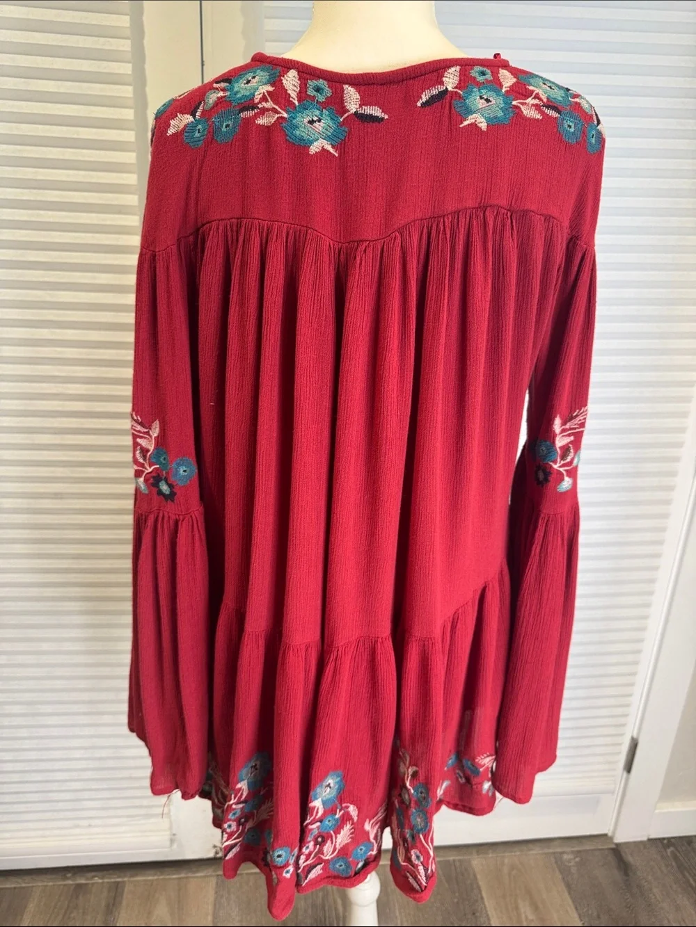 Free People Te Amo Embroidered Mini Dress 1094